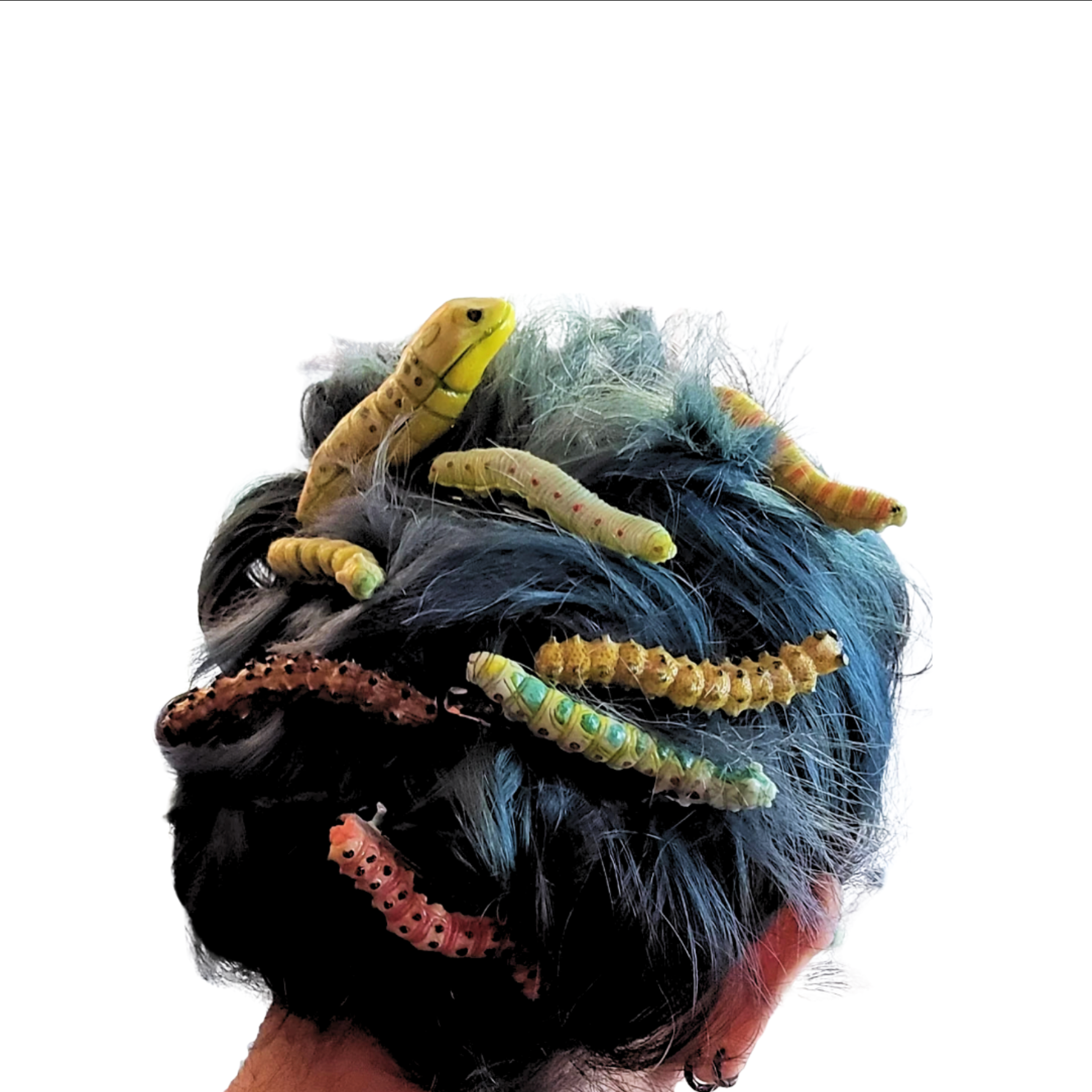 Garden Worm Hairclip
