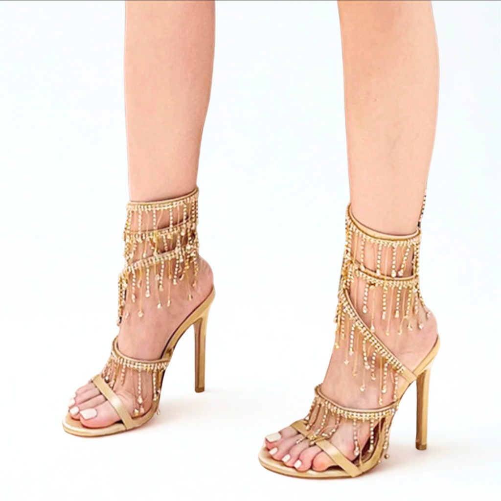 Tassel Rhinestone Heels