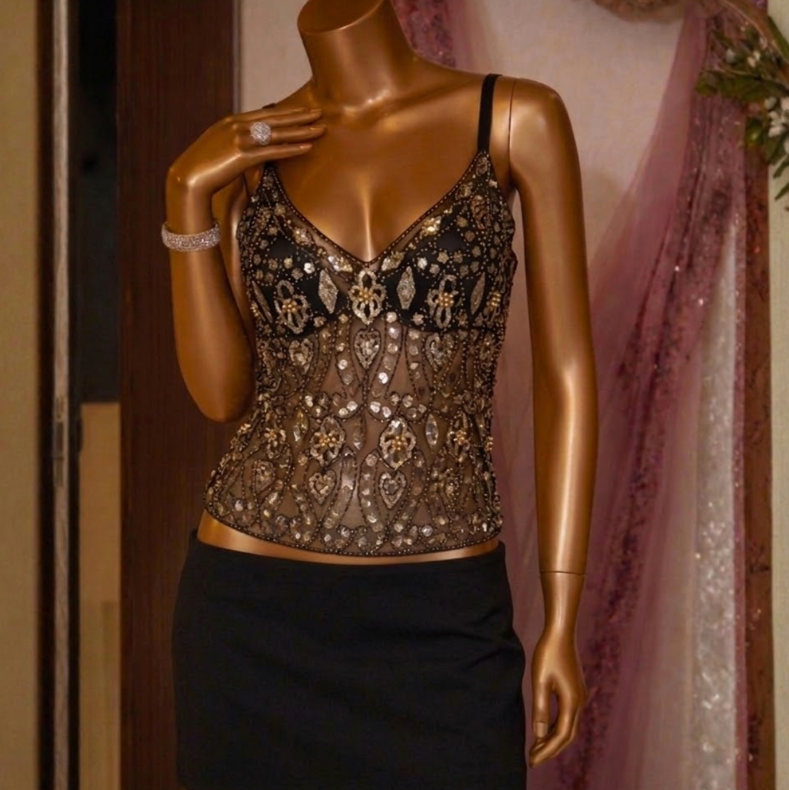 Mesh Desi Gatsby Cami