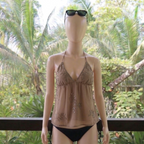 Goa Beaded Backless Top