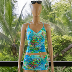 Island Peach Tankini Set