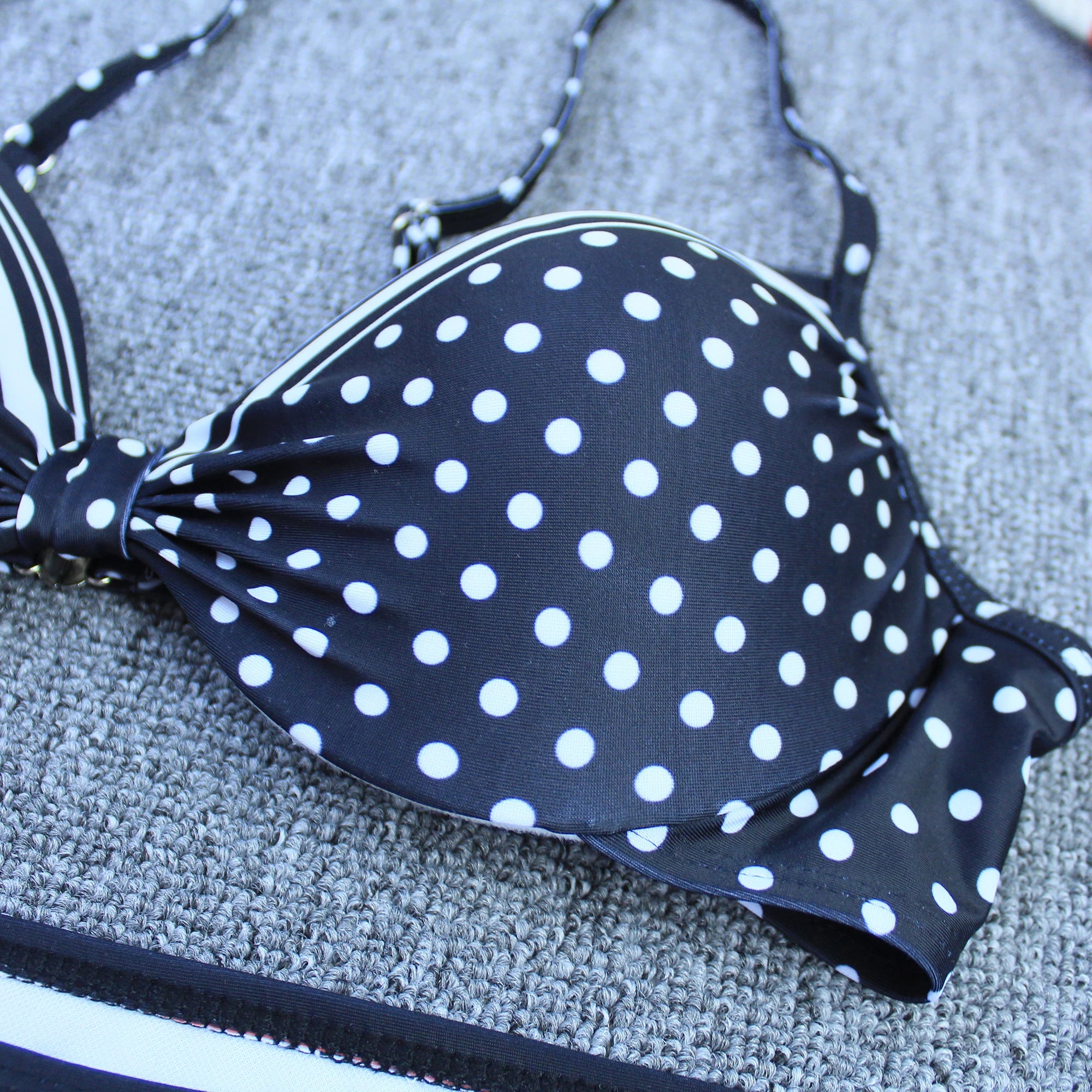Polka Dot Push Up Bikini