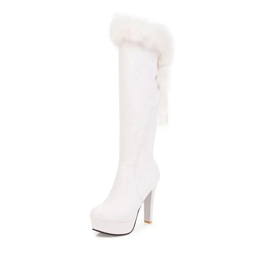 Knee High Boots Round Toe Boots