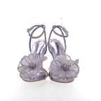 Mesh Embroidered Floral heels