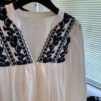 Embroidered Sailor Kurti