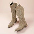Suede Cowboy Boots