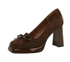 Ballet Bow Platform Heels