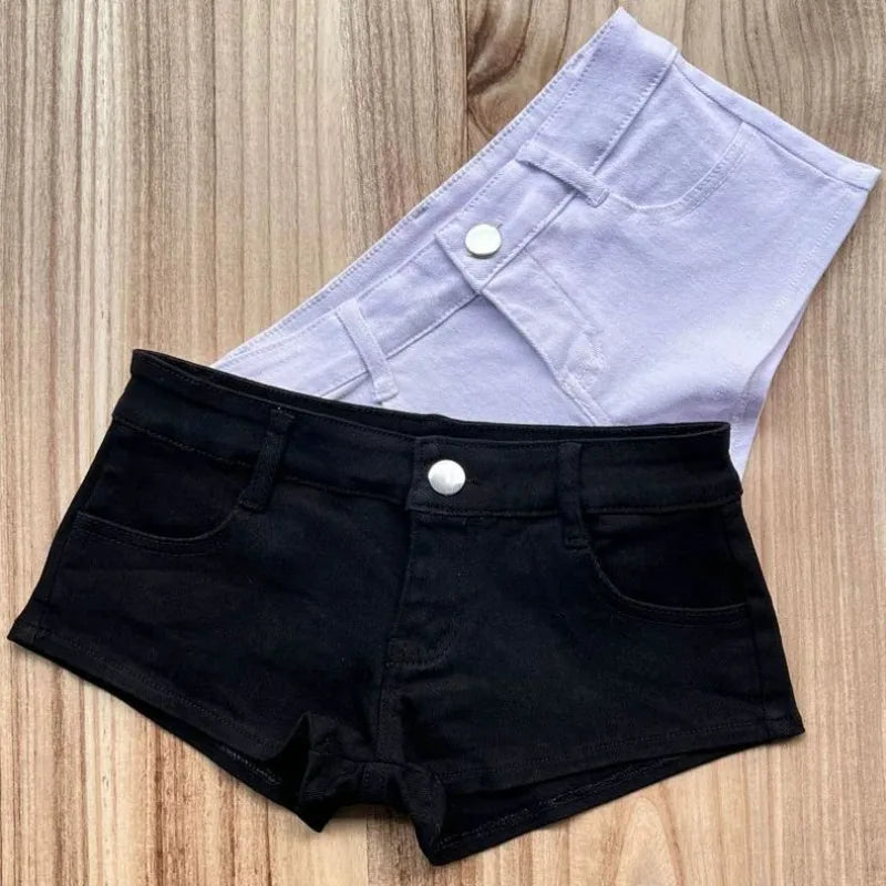 Low Rise Mini Shorts