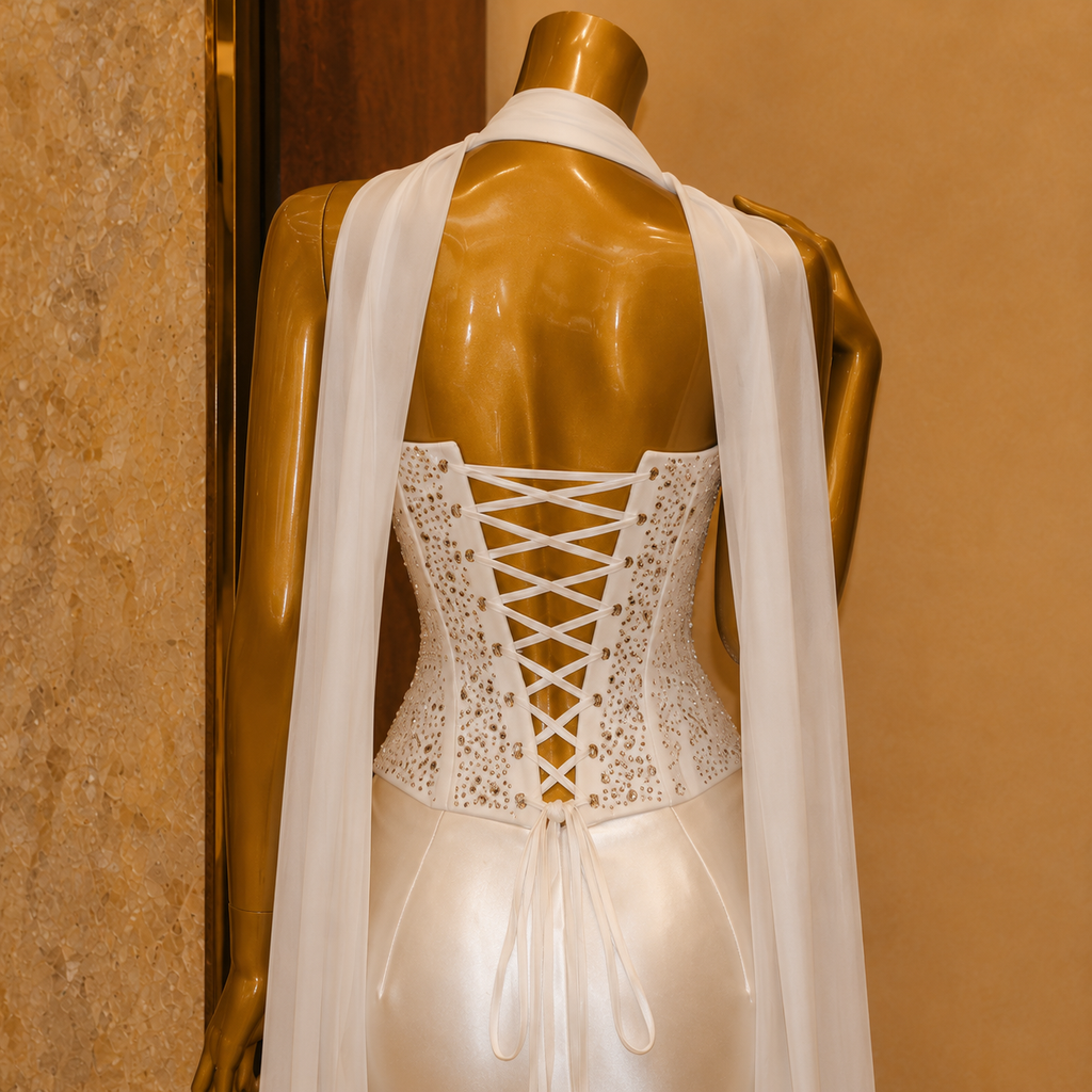 Shahida Dupatta Gown