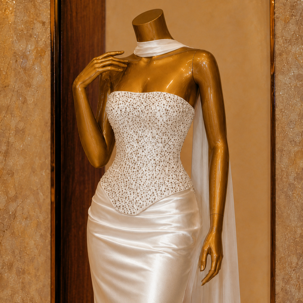 Shahida Dupatta Gown