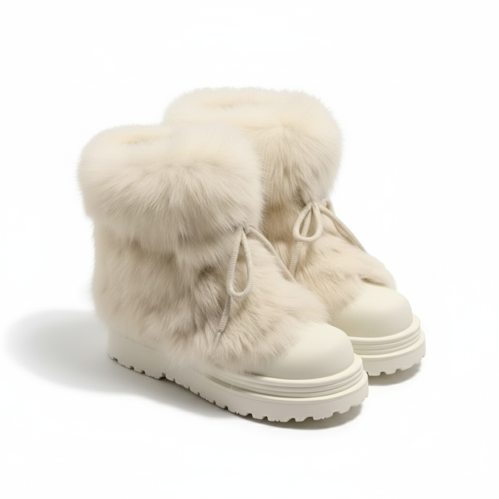 Fur Snow Boots (No Slip)