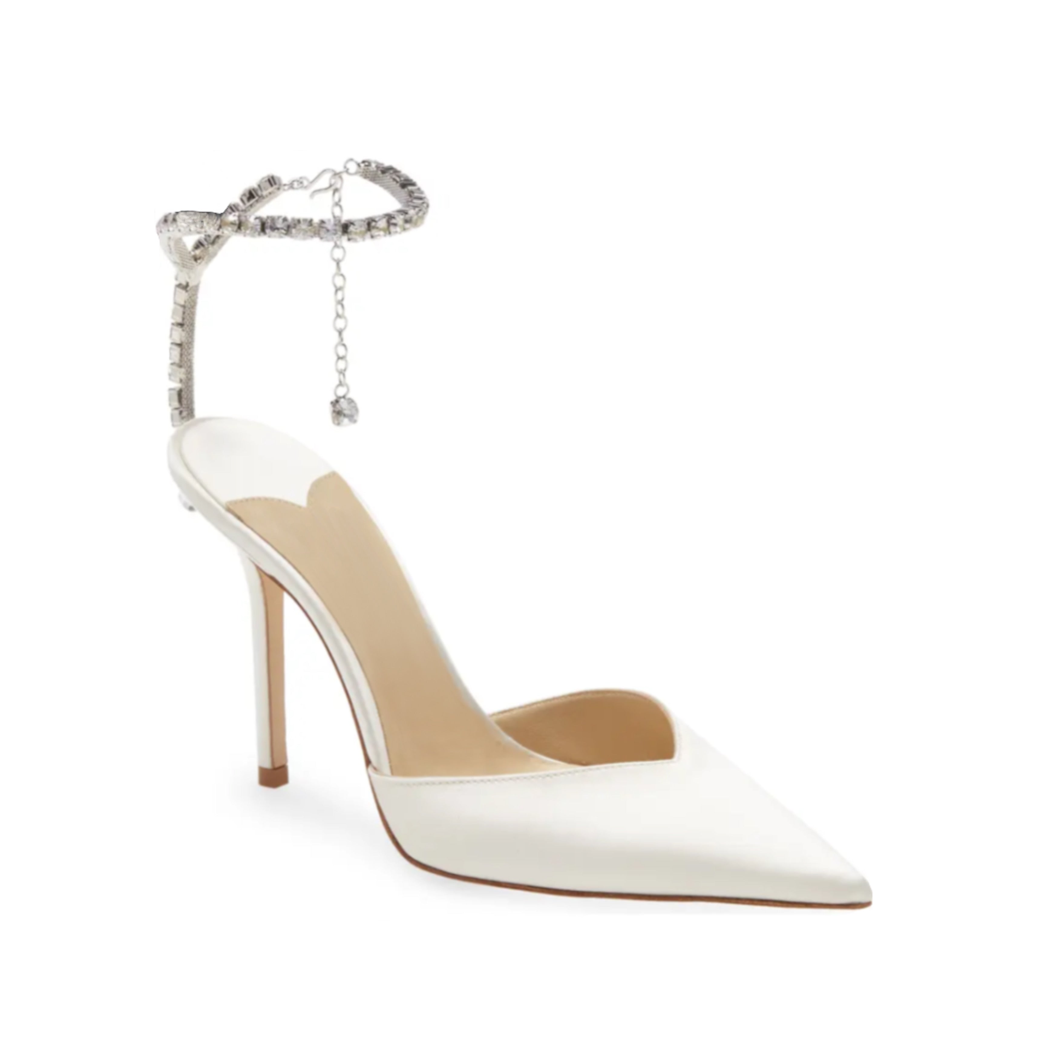 RHINESTONE ANKLE STRAP HEELS