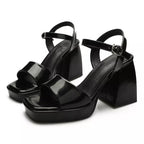 STRAPPY OPEN-TOE PLATFORM HEELS