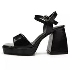 STRAPPY OPEN-TOE PLATFORM HEELS