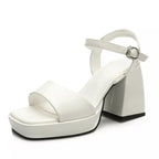 STRAPPY OPEN-TOE PLATFORM HEELS