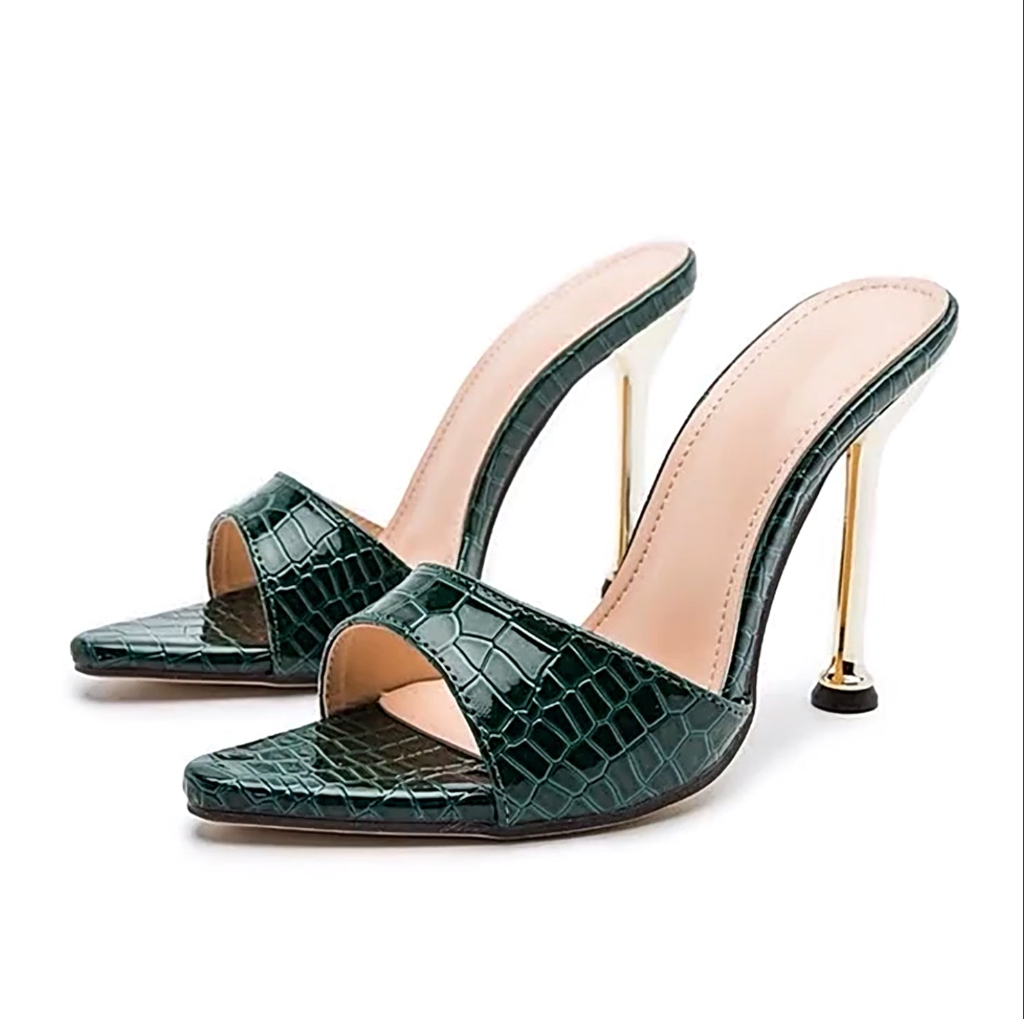 POINTY OPEN-TOE STILETTOS