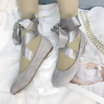 Load image into Gallery viewer, Ballerina Ribbon Flats
