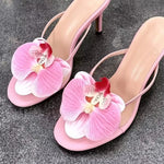 Load image into Gallery viewer, Orchid Kitten Heels
