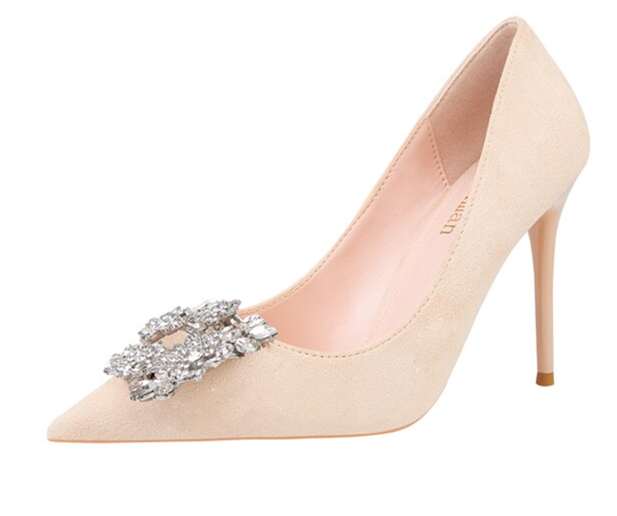 CRYSTAL BROOCH PUMPS