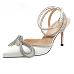 RHINESTONE BOW PUMPS