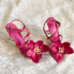 Load image into Gallery viewer, Rosy Orchid Heels
