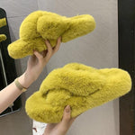 Load image into Gallery viewer, FAUX FUR CHUNKY SLIPPERS
