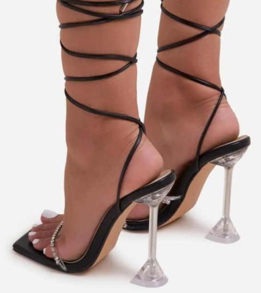 RHINESTONE STRAP GLADIATORS