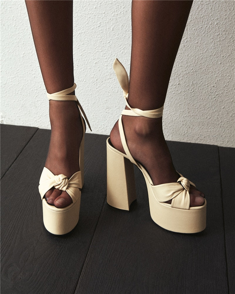 CHUNKY OPEN-TOE PLATFORMS