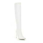FAUX LEATHER OVER-THE-KNEE BOOTS