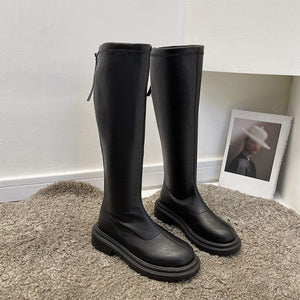 RAIN FAUX LEATHER BOOTS