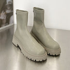 RAIN FAUX LEATHER BOOTS