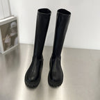 RAIN FAUX LEATHER BOOTS