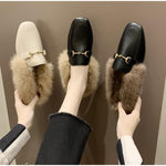 Load image into Gallery viewer, FAUX FUR MULES
