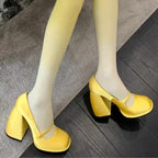WIDE HEEL MARY JANES